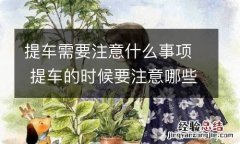 提车需要注意什么事项 提车的时候要注意哪些事项