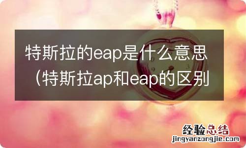 特斯拉ap和eap的区别 特斯拉的eap是什么意思