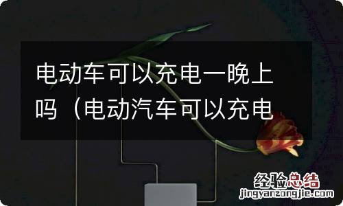 电动汽车可以充电一晚上吗 电动车可以充电一晚上吗