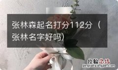 张林名字好吗 张林森起名打分112分