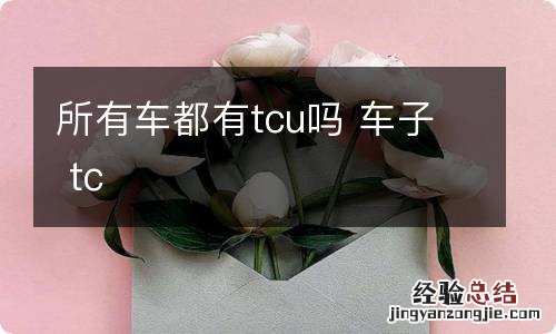 所有车都有tcu吗 车子 tc