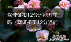 驾证扣了12分还能开车吗 驾驶证扣12分还能开车吗