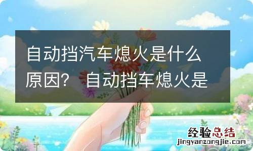 自动挡汽车熄火是什么原因？ 自动挡车熄火是什么原因造成的