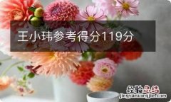 王小玮参考得分119分