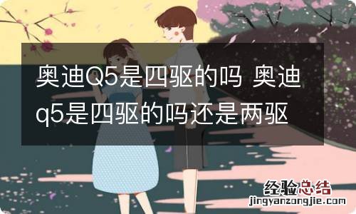 奥迪Q5是四驱的吗 奥迪q5是四驱的吗还是两驱