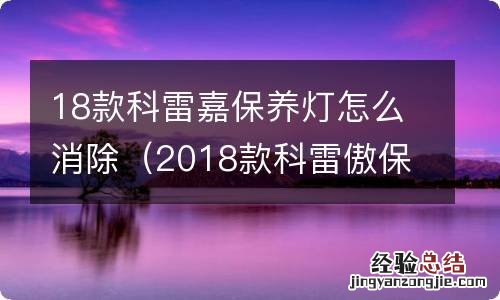 2018款科雷傲保养灯怎么消 18款科雷嘉保养灯怎么消除