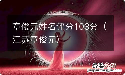 江苏章俊元 章俊元姓名评分103分