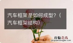 汽车框架结构 汽车框架是如何成型?