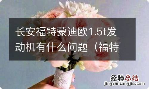 福特1.5t蒙迪欧发动机怎么样 长安福特蒙迪欧1.5t发动机有什么问题