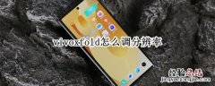 vivoxfold怎么调分辨率 vivonex怎么调分辨率