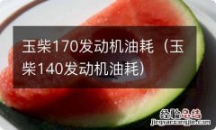 玉柴140发动机油耗 玉柴170发动机油耗