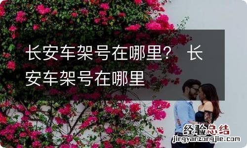 长安车架号在哪里? 长安车架号在哪里