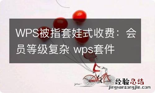 WPS被指套娃式收费：会员等级复杂 wps套件