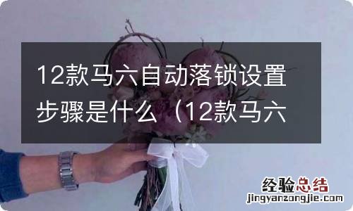 12款马六自动落锁设置步骤是什么意思 12款马六自动落锁设置步骤是什么