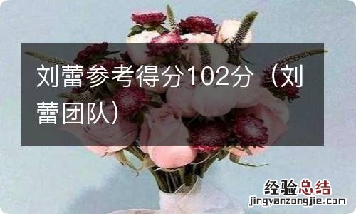 刘蕾团队 刘蕾参考得分102分