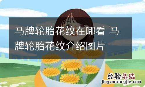 马牌轮胎花纹在哪看 马牌轮胎花纹介绍图片