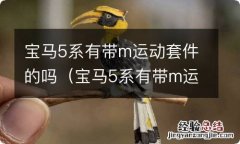 宝马5系有带m运动套件的吗多少钱 宝马5系有带m运动套件的吗