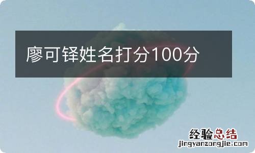 廖可铎姓名打分100分