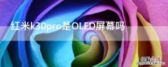 红米k30pro是OLED屏幕吗