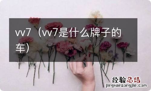 vv7是什么牌子的车 vv7