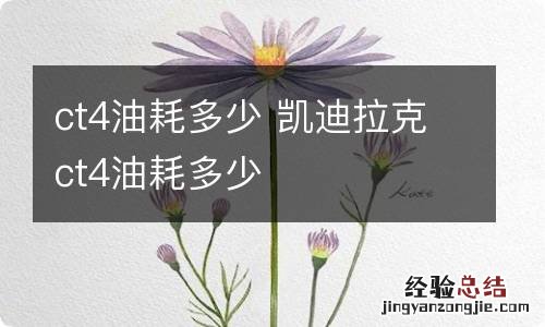 ct4油耗多少 凯迪拉克ct4油耗多少