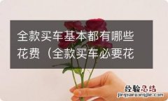 全款买车必要花费指的是什么? 全款买车基本都有哪些花费