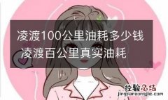 凌渡100公里油耗多少钱 凌渡百公里真实油耗