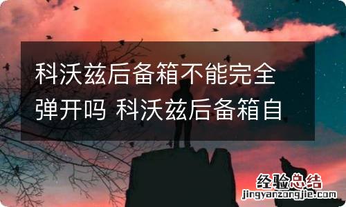 科沃兹后备箱不能完全弹开吗 科沃兹后备箱自动弹开