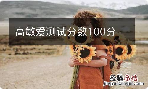 高敏爱测试分数100分