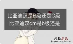 比亚迪汉是B级还是C级 比亚迪汉dm是b级还是c级