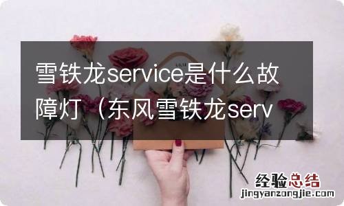 东风雪铁龙service是什么故障灯 雪铁龙service是什么故障灯