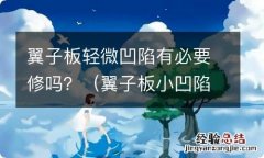 翼子板小凹陷自己动手可以修复吗 翼子板轻微凹陷有必要修吗？