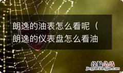 朗逸的仪表盘怎么看油剩多少 朗逸的油表怎么看呢