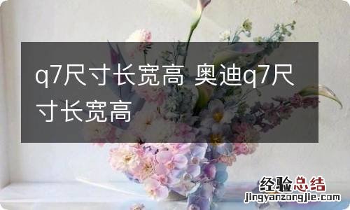 q7尺寸长宽高 奥迪q7尺寸长宽高