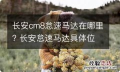 长安cm8怠速马达在哪里? 长安怠速马达具体位置