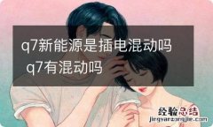 q7新能源是插电混动吗 q7有混动吗