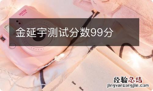 金延宇测试分数99分