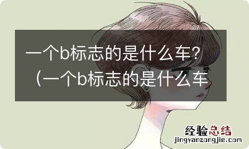 一个b标志的是什么车 一个b标志的是什么车？