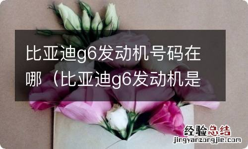 比亚迪g6发动机是什么型号 比亚迪g6发动机号码在哪