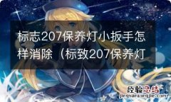 标致207保养灯怎么归零 标志207保养灯小扳手怎样消除