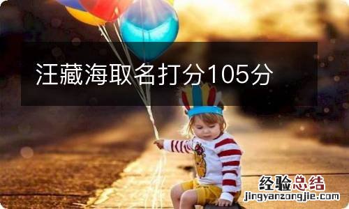 汪藏海取名打分105分