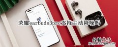 荣耀earbuds2se怎么降噪 荣耀earbuds3pro支持主动降噪吗