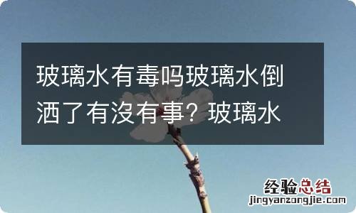玻璃水有毒吗玻璃水倒洒了有沒有事? 玻璃水接触身体有害吗