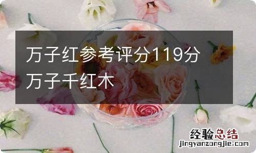 万子红参考评分119分 万子千红木