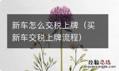 买新车交税上牌流程 新车怎么交税上牌