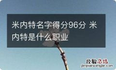 米内特名字得分96分 米内特是什么职业