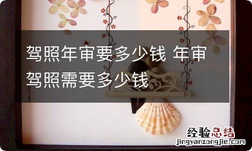駕照年審要多少錢 年审驾照需要多少钱