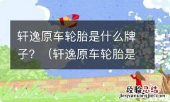 轩逸原车轮胎是什么牌子 轩逸原车轮胎是什么牌子？