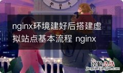 nginx环境建好后搭建虚拟站点基本流程 nginx配置虚拟机