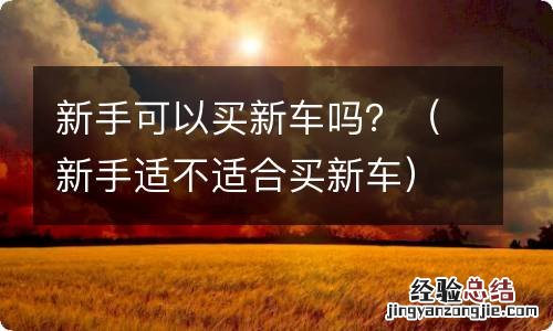 新手适不适合买新车 新手可以买新车吗？